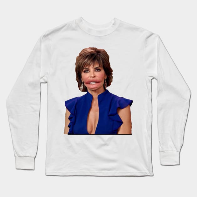 LISA RINNA big lips Long Sleeve T-Shirt by ematzzz